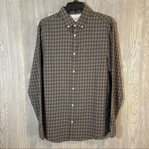 Penguin By Munsingwear Mens Long Sleeved Lightweight Flannel Size:M Blue & Gray